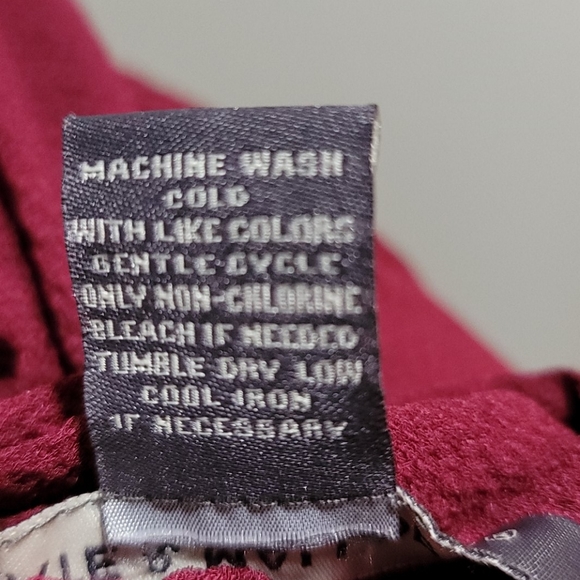 KATE MALLORY PURPLE CRINKLE TOP SHORT SLEEVE BOHEMIAN MINIMALIST GAUZE BLOUSE 3X - Picture 9 of 10